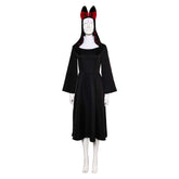 TV Hazbin Hotel (2024) Alastor Nun Black Dress Set Outfits Cosplay Costume Halloween Carnival Suit
